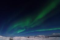Aurora View Point, Polarlicht Richtung Norden (05.01.2015)